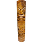 Life and Peace Tiki Totem | Hawaiian Décor 32" Butternut Stain