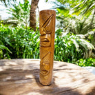 Life and Peace Tiki Totem | Hawaiian Décor 32" Butternut Stain