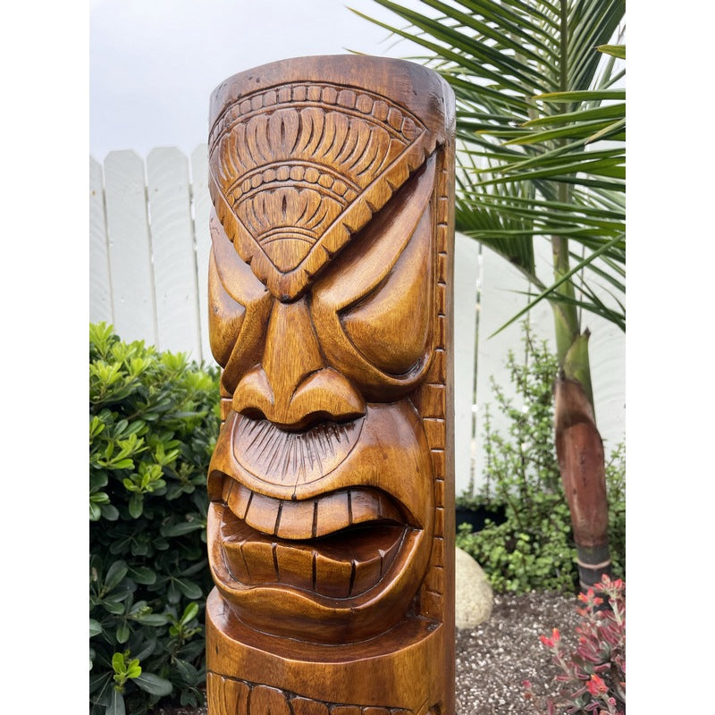 tiki tiki totem -les helenes- sculpture mural bois desing tiki tiki totem -les helenes- sculpture mural bois desing