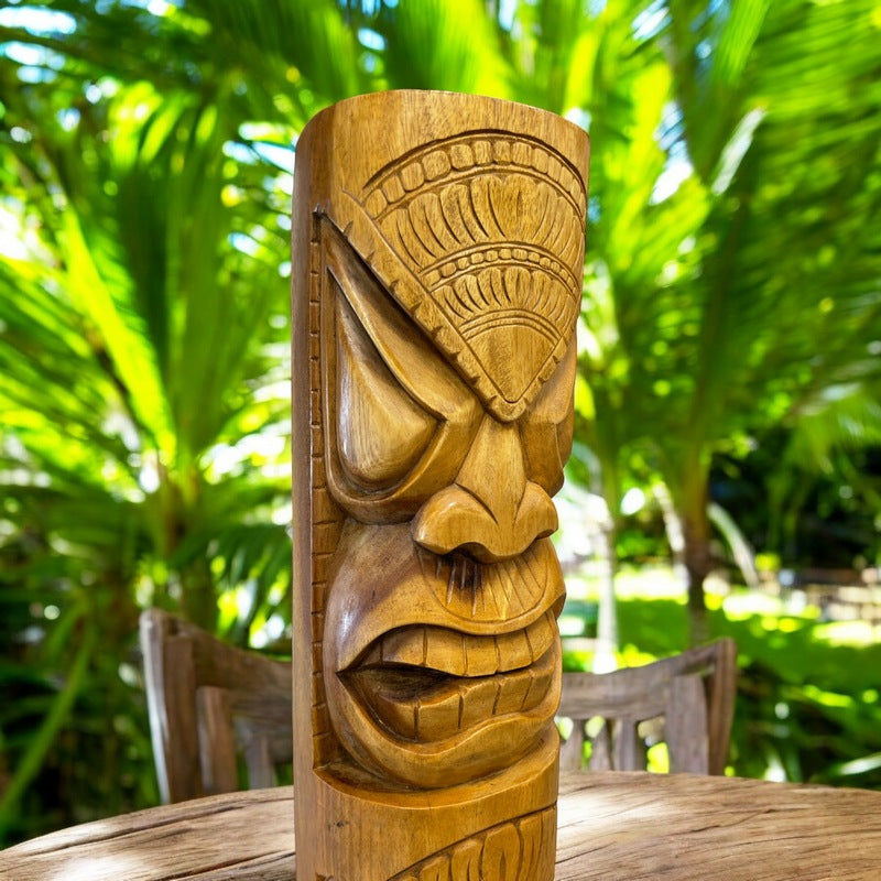 Life and Peace Tiki Totem | Hawaiian Décor 32"