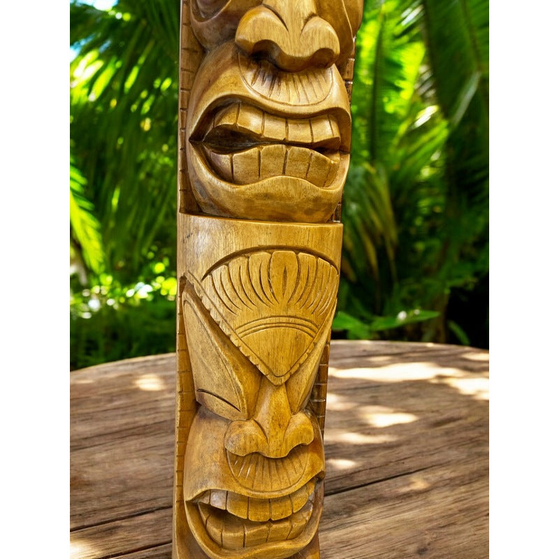 Life and Peace Tiki Totem | Hawaiian Décor 32"