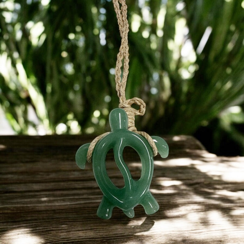 Jade Hawaiian Sea Turtle Necklace