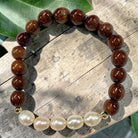 Koa and Blush Freshwater Peals | Bracelet 8mm