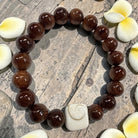 Koa and Shiva Shell Stretch Bracelet 10mm