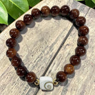 Koa and Shiva Shell Stretch Bracelet 8mm