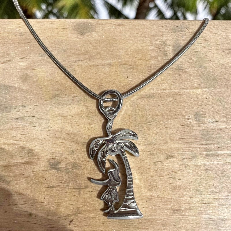 Kahiko Hula Dancer & Palm Necklace