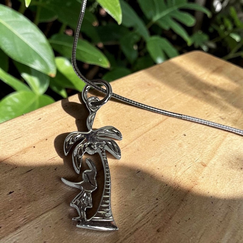 Kahiko Hula Dancer & Palm Necklace