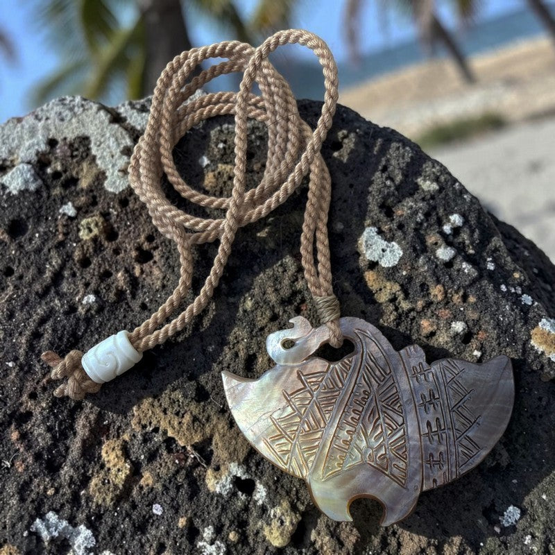 Mother of Pearl Manta Ray Necklace