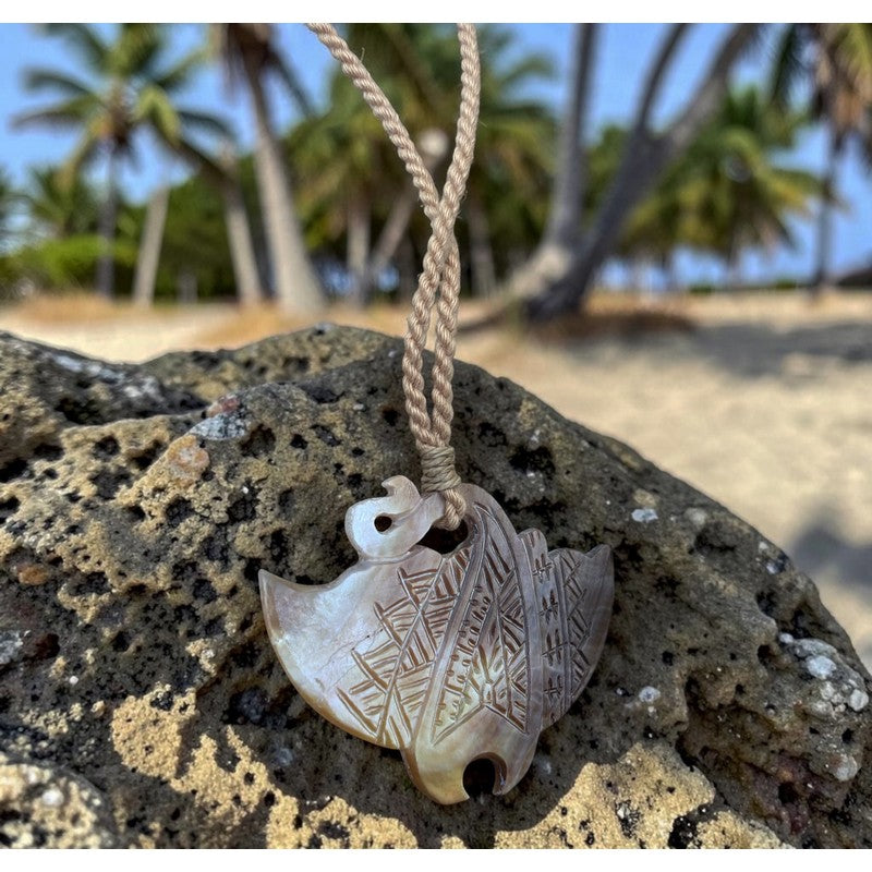 Mother of Pearl Manta Ray Necklace