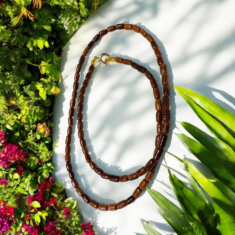 Koa Wood Necklace | 3-4mm Beads