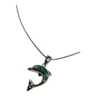Dolphin with Blue Opal Necklace