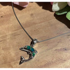 Dolphin with Blue Opal Necklace
