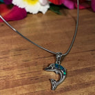 Dolphin with Blue Opal Necklace