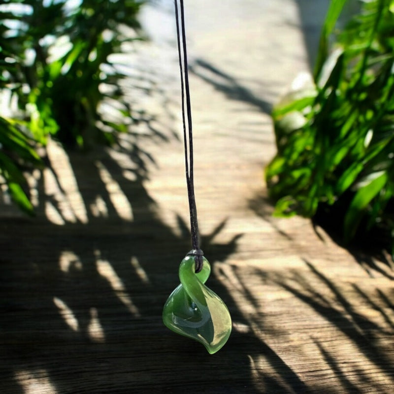 Single Jade Pikorua Necklace