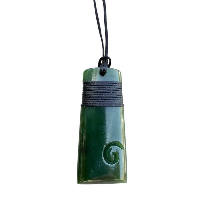 Jade Toki Necklace with Engraving – Makana Hut