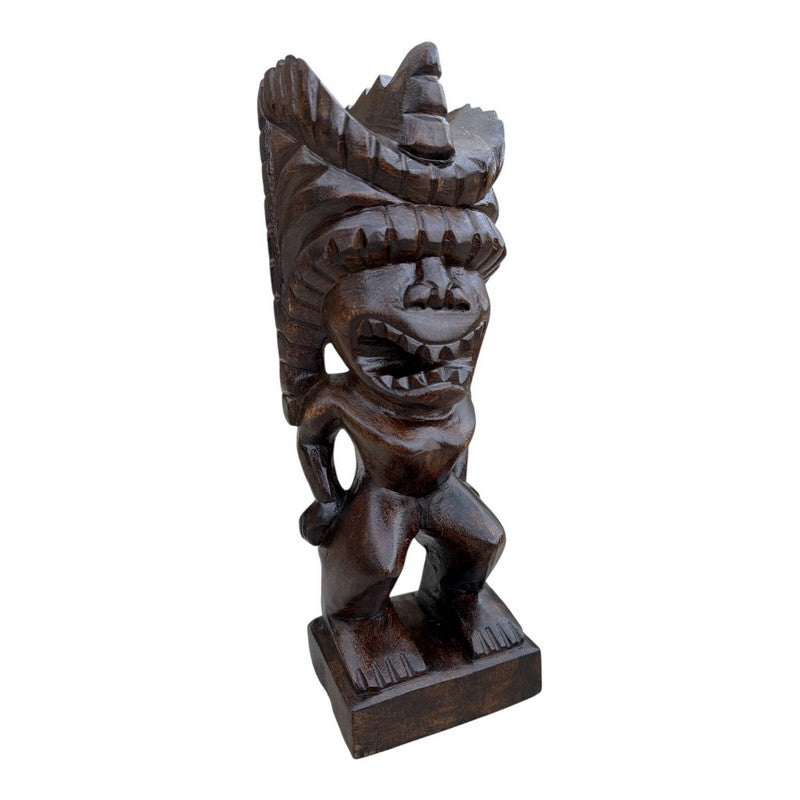 Lono Tiki God | Hawaiian Museum Replica 12" (Stained)
