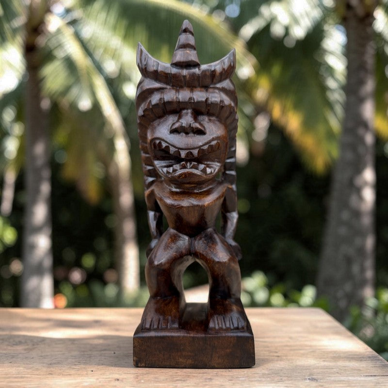 Lono Tiki God | Hawaiian Museum Replica 12" (Stained)