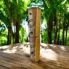 Warrior and Strength Tiki Totem | Hawaiian Décor 20" (Natural)