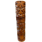 Warrior and Strength Tiki Totem | Hawaiian Décor 20" (Stained)