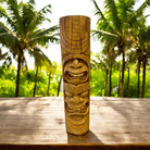 Love and Ocean Hawaiian Totem | Oak Stained 20"