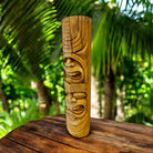 Love and Ocean Hawaiian Totem | Oak Stained 20"