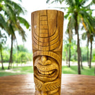 Love and Ocean Hawaiian Totem | Oak Stained 20"