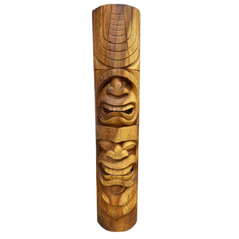 Love and Ocean Tiki Totem | Hawaiian Decor 32"