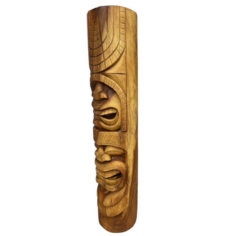 Love and Ocean Tiki Totem | Hawaiian Decor 32"