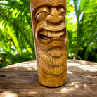 Love and Ocean Tiki Totem | Hawaiian Decor 32" (Stained)