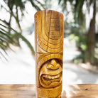 Love and Ocean Tiki Totem | Hawaiian Decor 32" (Stained)