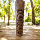 Life and Ocean Totem | Stained Finish 20"