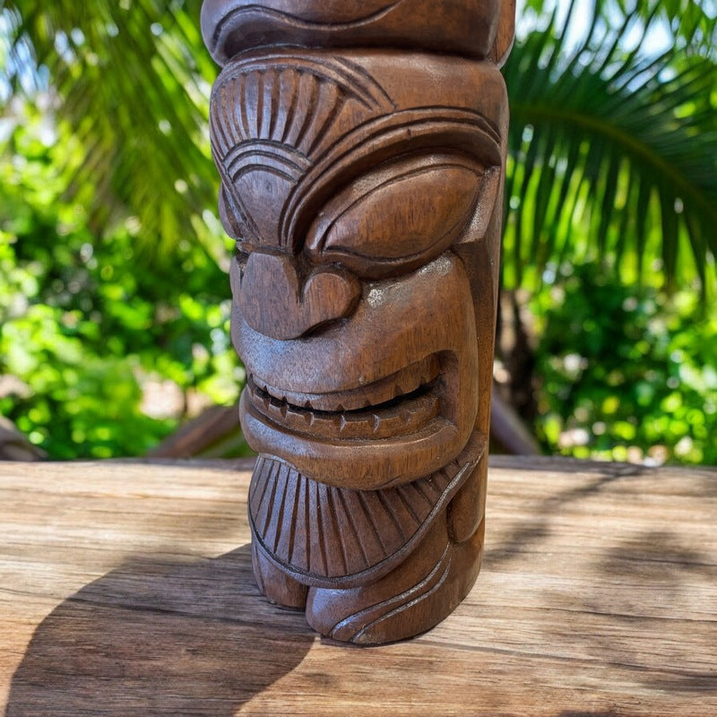 Life and Ocean Totem | Stained Finish 20"