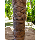 Life and Ocean Totem | Stained Finish 20"