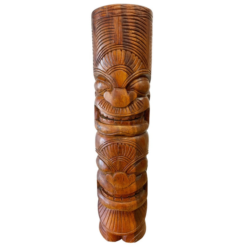 Life and Ocean Totem | Natural Finish 20"