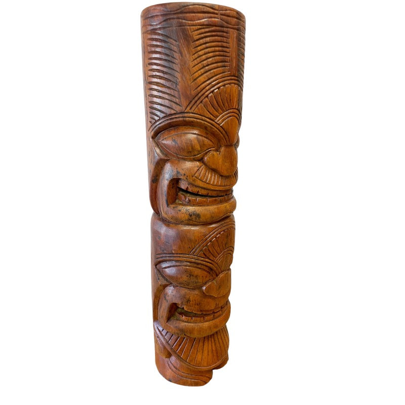 Life and Ocean Totem | Natural Finish 20"