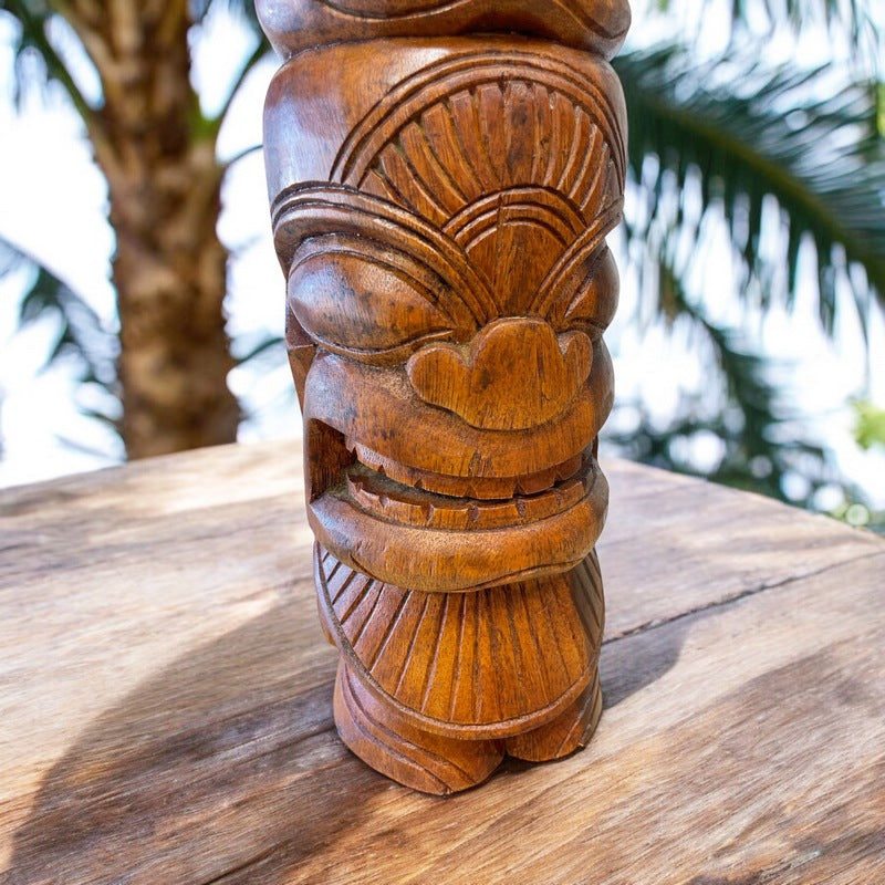 Life and Ocean Totem | Natural Finish 20"