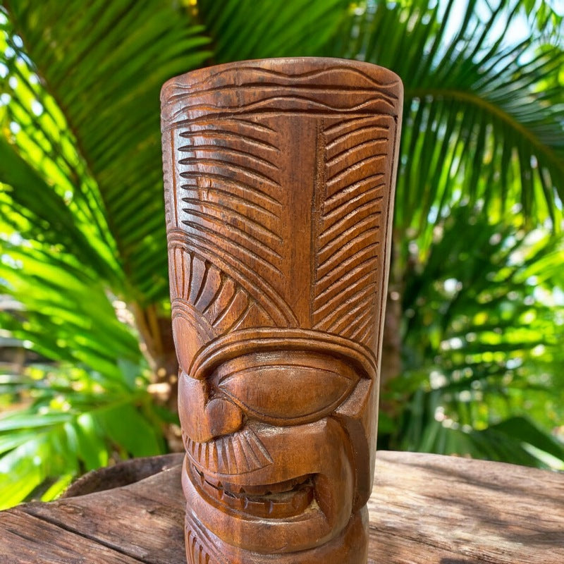 Life and Ocean Totem | Natural Finish 20"