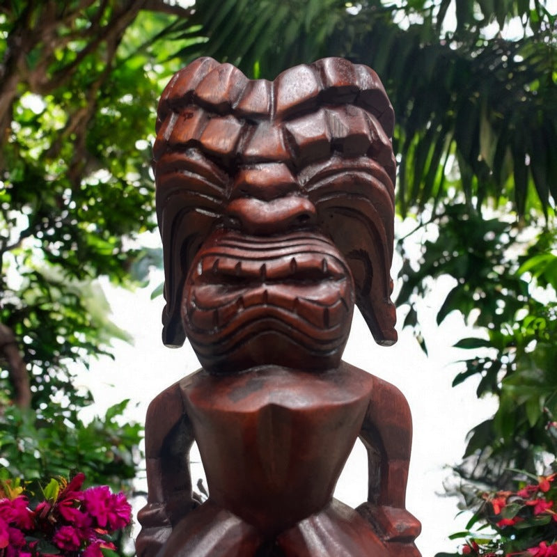 Ku | Traditional Hawaiian Museum Tiki  12"