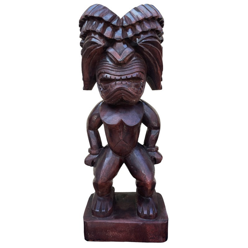 Ku | Traditional Hawaiian Museum Tiki  20"