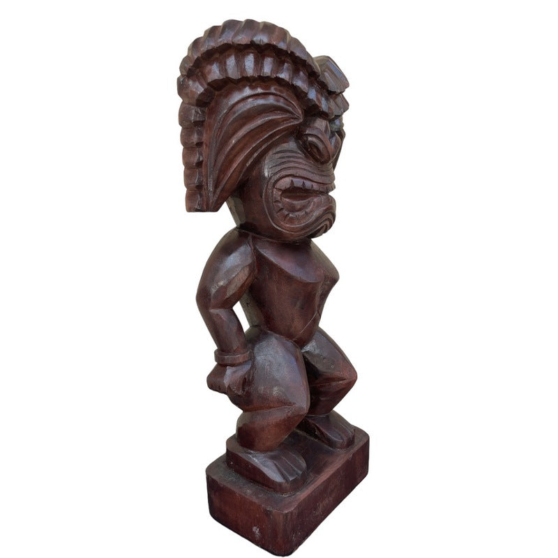 Ku | Traditional Hawaiian Museum Tiki  20"