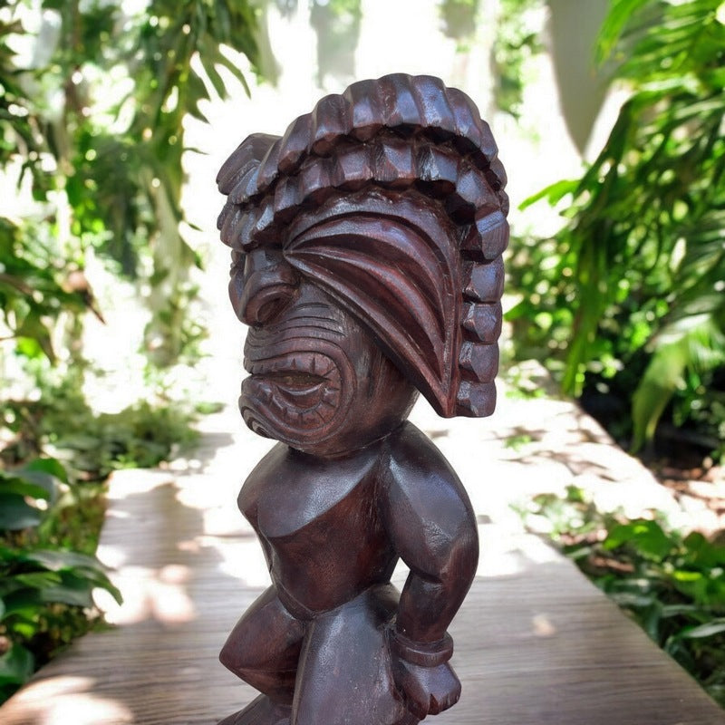 Ku | Traditional Hawaiian Museum Tiki  20"