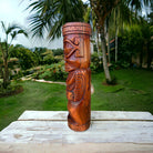 Marquesas Totem Stained Wood | Polynesian Art 20"