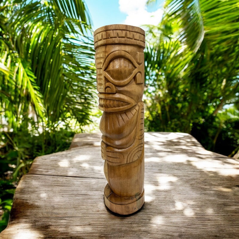 Marquesas Totem Natural Wood | Polynesian Art 20