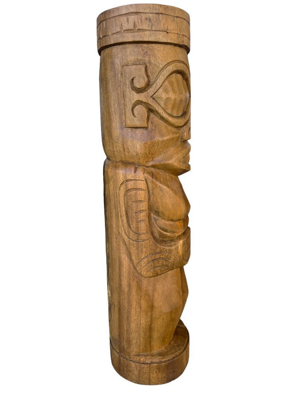 Marquesas Totem Natural Wood | Polynesian Art 20"