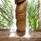 Marquesas Totem Natural Wood | Polynesian Art 32"