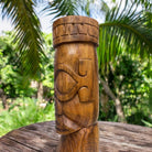 Marquesas Totem Natural Wood | Polynesian Art 32"