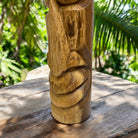 Ho'okipa Hawaiian Totem | Natural Wood 20"