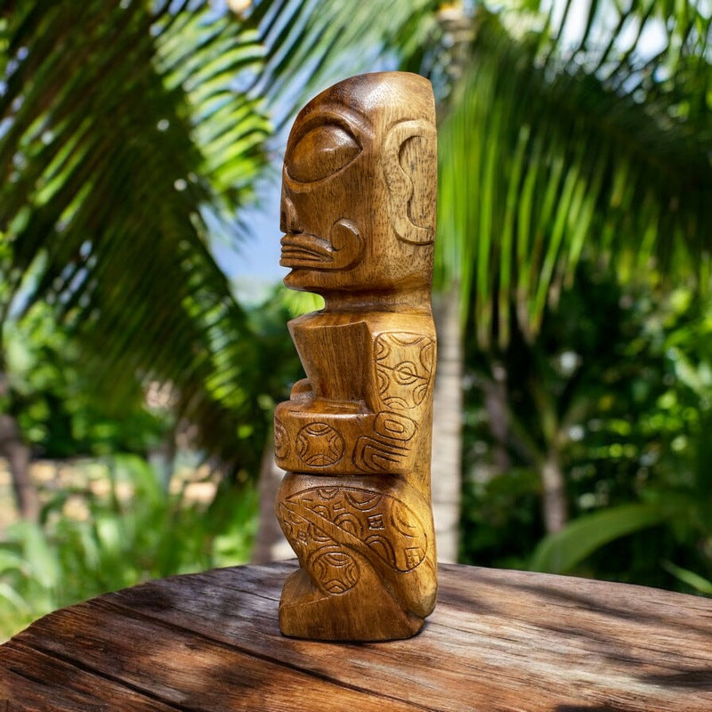 Tahitian Tiki Figure | Natural 12"