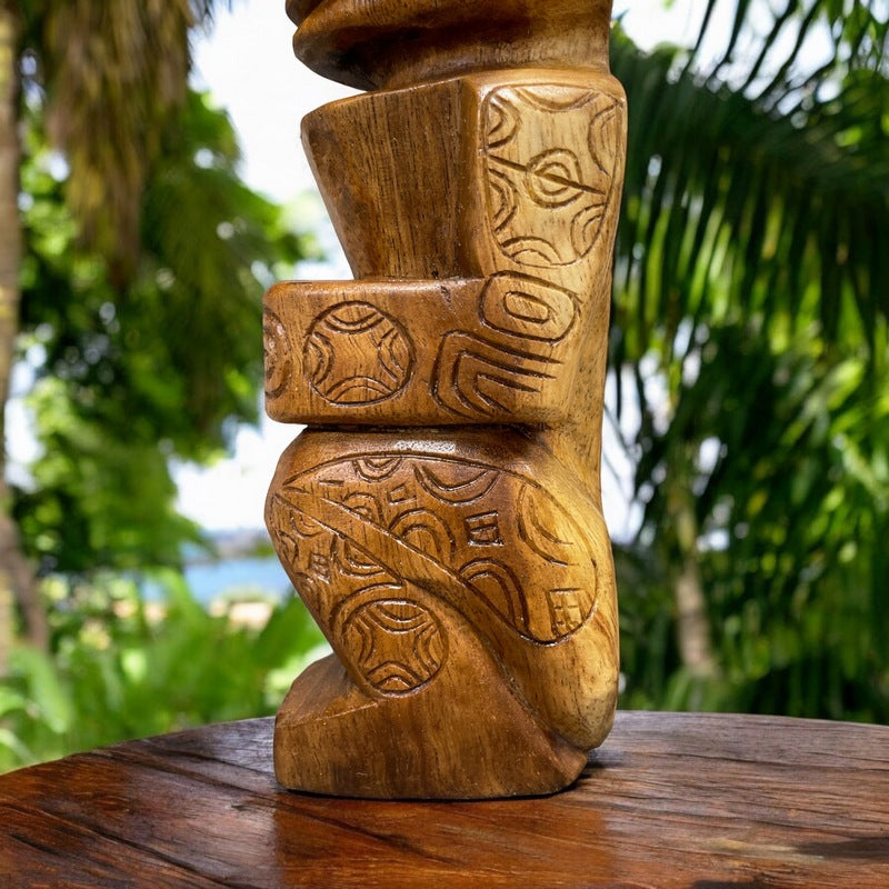 Tahitian Tiki Figure | Natural 12"