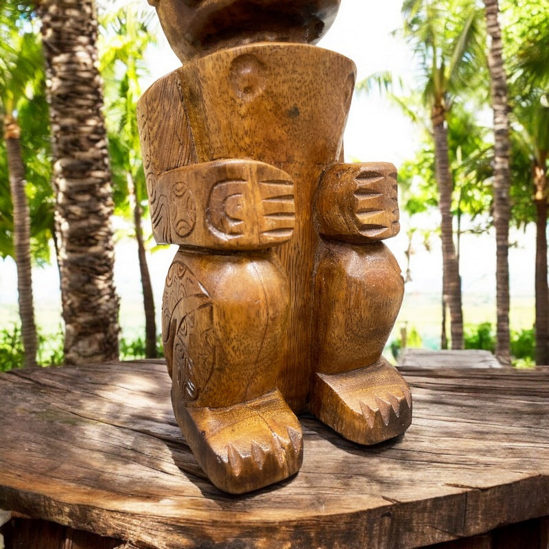 Tahitian Tiki Figure | Natural 12"